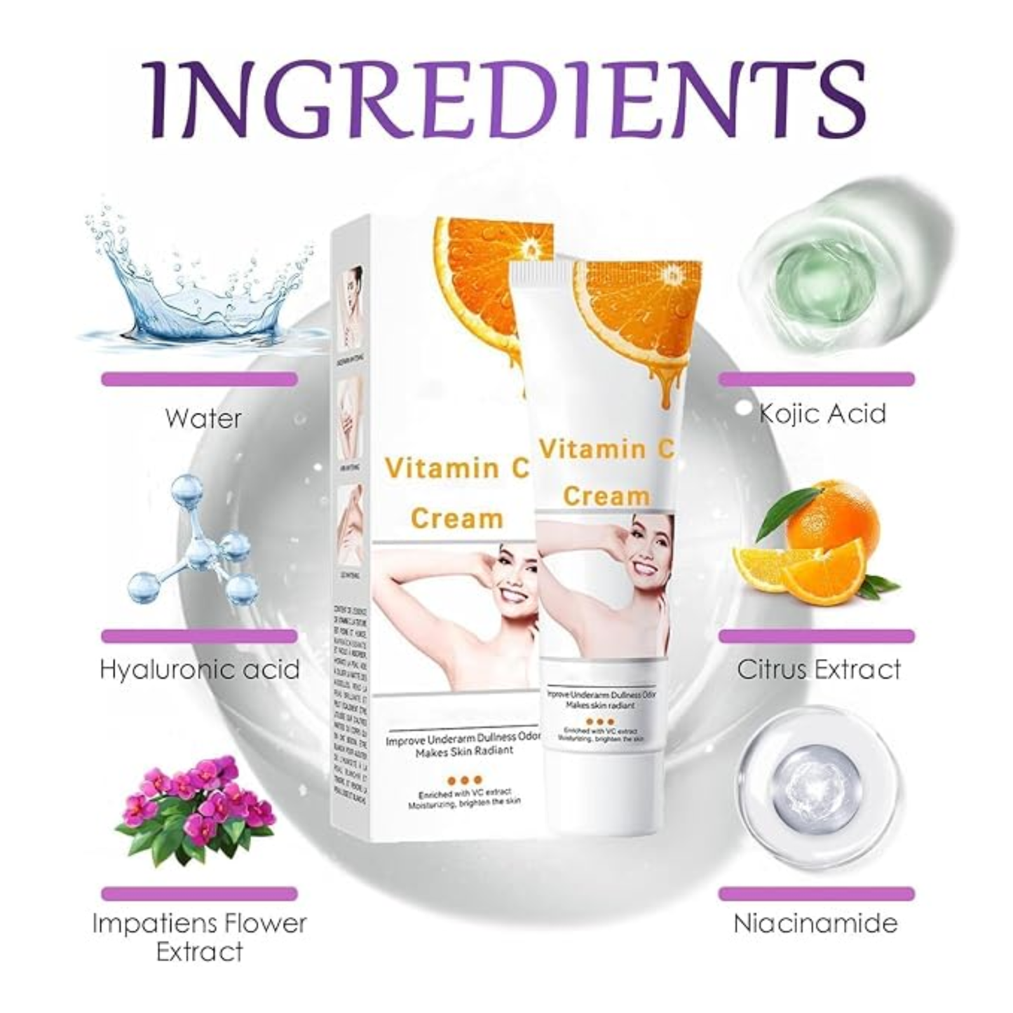 Crema para Aclarar las Axilas y Partes Intimas Para Piel Entrepierna Manchas Codos Piernas Zonas Íntimas Cara Axilas Rodillas Cuello 50G (3 bottles loción de cuidado de axilas y partes intimas)